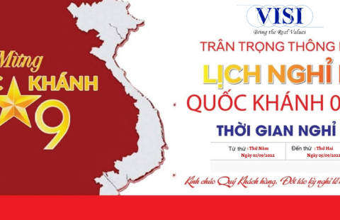 VISI - THÔNG BÁO NGHỈ LỄ QUỐC KHÁNH 02/09